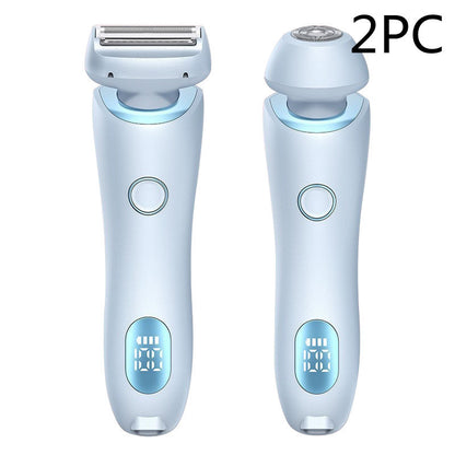 2 In 1 Hair Removal Epilator USB Rechargeable Trimmer Women