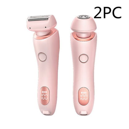 2 In 1 Hair Removal Epilator USB Rechargeable Trimmer Women